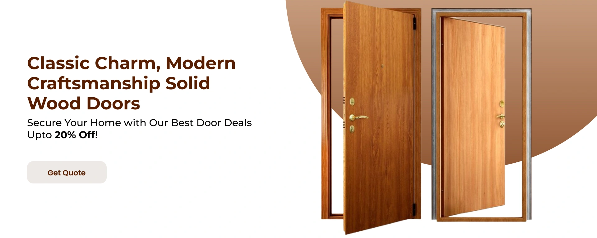 Classic Charm, Modern Craftsmanship Solid Wood Doors