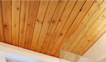 Treated Wood Ceiling